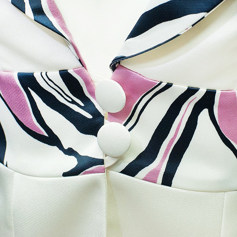 Żakiet FZA916 EKRI + RÓŻOWY