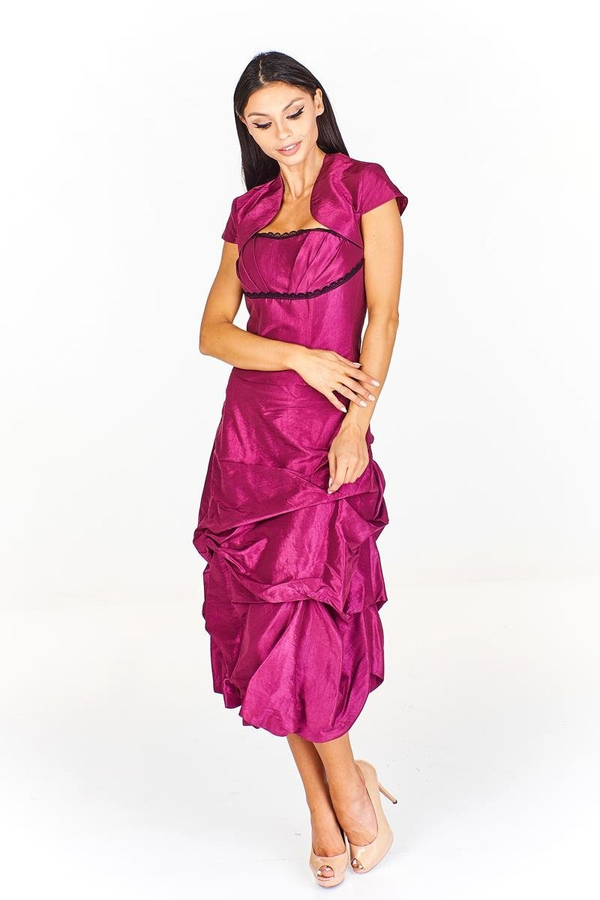 Sukienka FSU134 AMARANTOWY CIEMNY