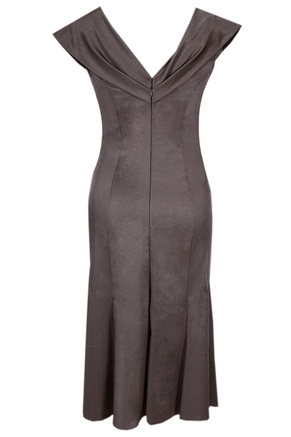 Sukienka FSU192 SZARY CIEMNY