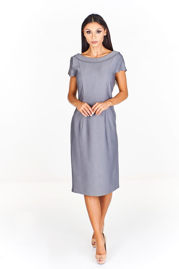 Sukienka FSU199 SZARY