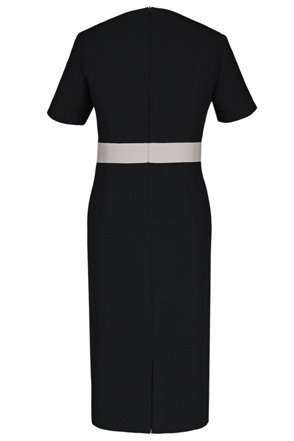 Sukienka FSU911 CZARNY + BEŻOWY