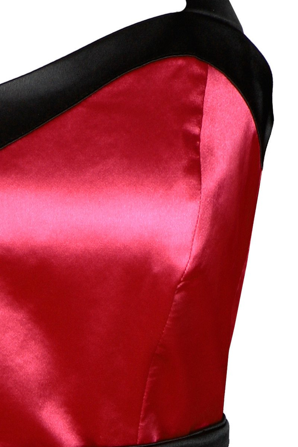 Sukienka FSU190 MALINOWY CUKIERKOWY