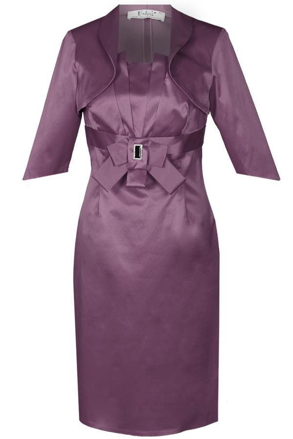 Sukienka FSU201 AMARANTOWY CIEMNY