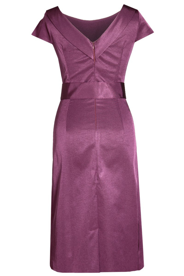 Sukienka FSU199 BAKŁAŻAN