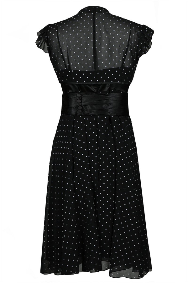 Sukienka FSU184 CZARNY BIAŁY