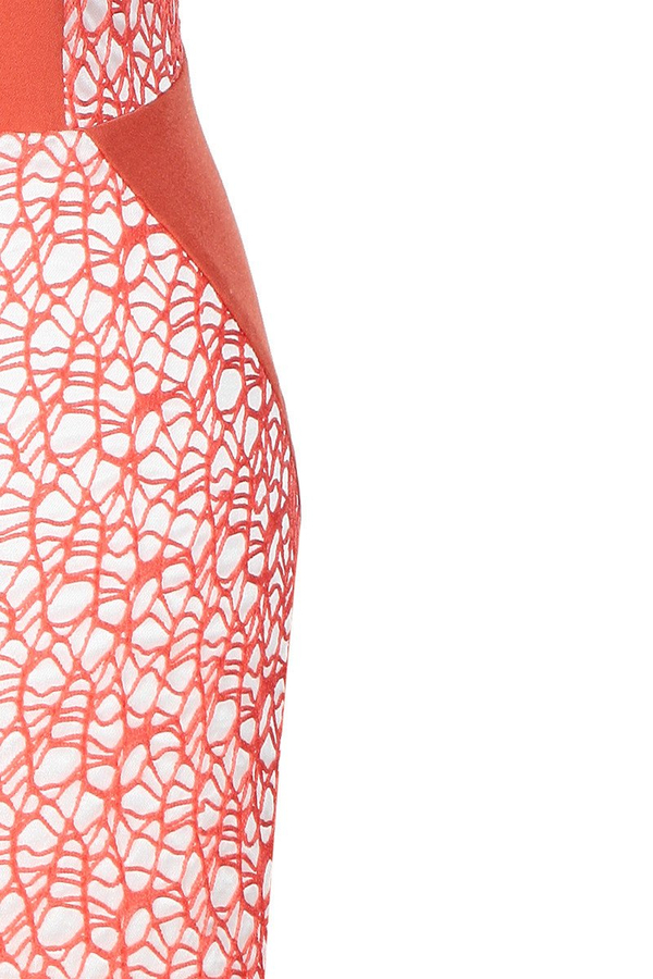 Sukienka FSU404 CEGLASTY EKRI