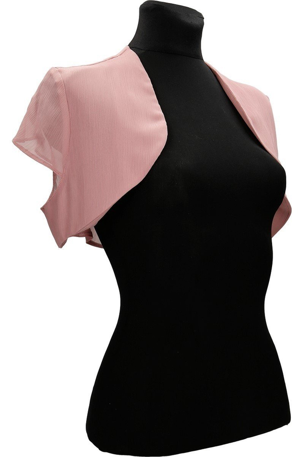 Bolerko FBL172 RÓŻOWY BRUDNY szyfon