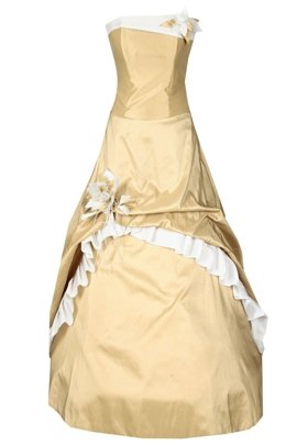 Sukienka FSU074 SZAMPAN BIAŁY