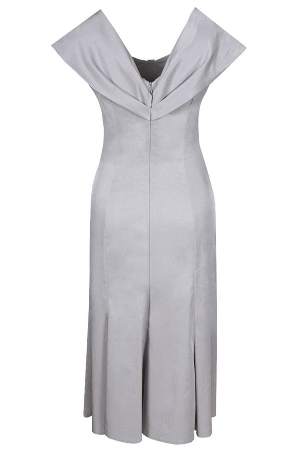 Sukienka FSU192 SZARY JASNY