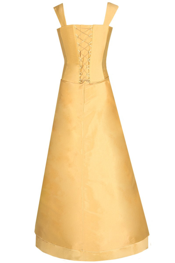 Sukienka FSU059 ZŁOTY