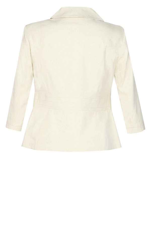 Żakiet FZA672 EKRI CIEMNY+ ZŁOTA NIĆ