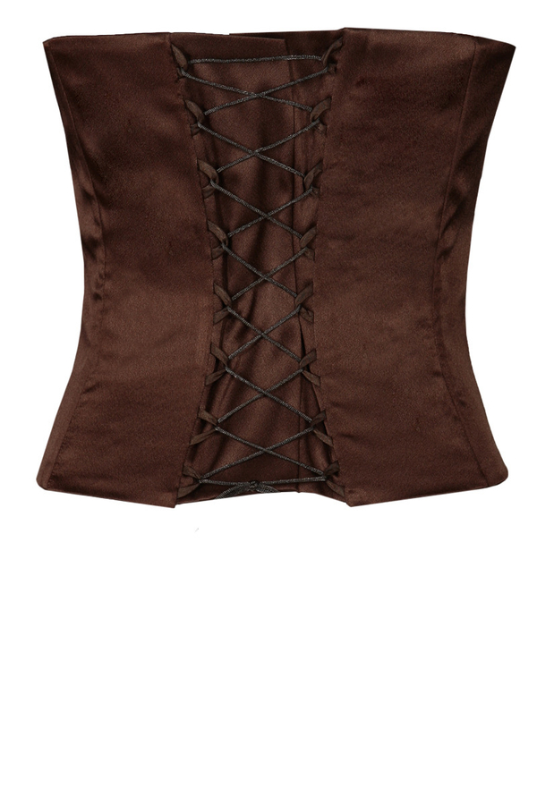 Gorset FGR082 CZEKOLADOWY