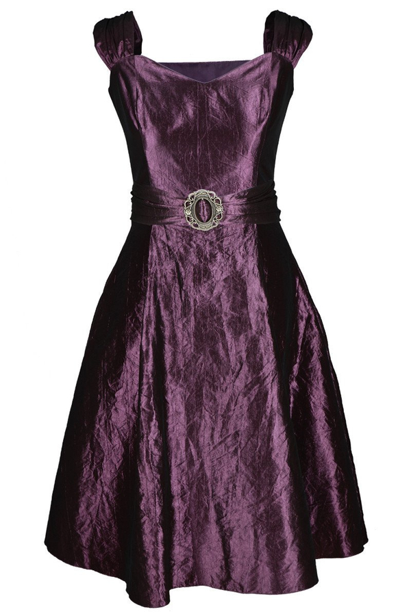 Sukienka FSU135 BAKŁAŻAN