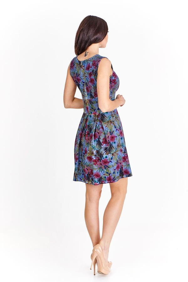 Sukienka FSU608 JEANSOWY wzór F