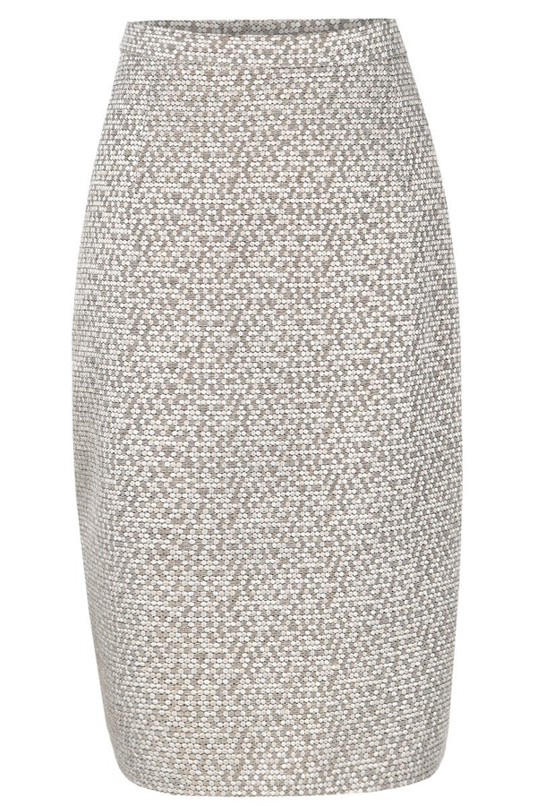 Spódnica FSP641 BEŻOWY ŚREDNI plaster miodu