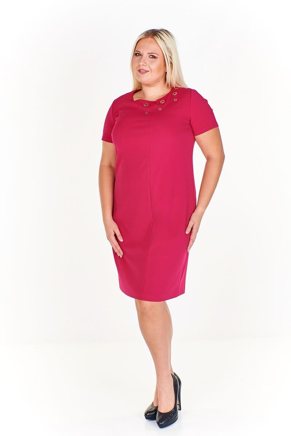 Sukienka FSU1110 AMARANTOWY ŚREDNI