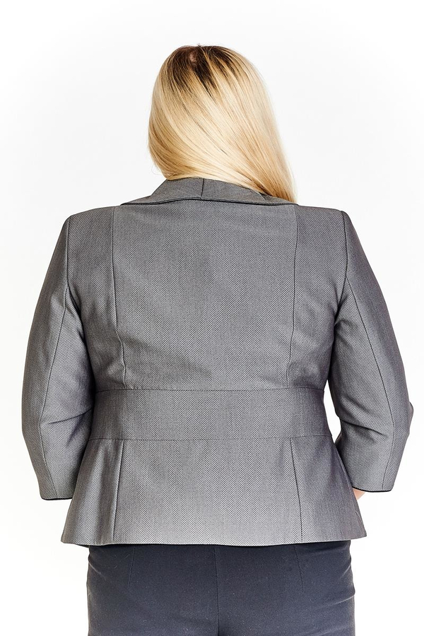 Żakiet FZA916  SZARY kropeczki