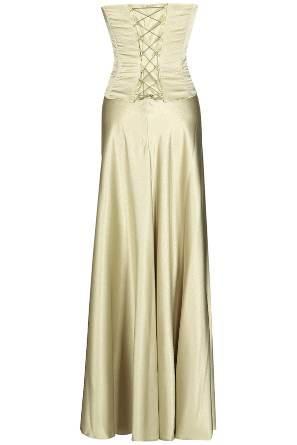 Sukienka FSU088 SELEDYNOWY CIEMNY