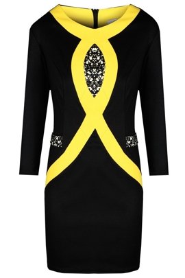 Tunika FTU304 CZARNY ŻÓŁTY CIEMNY