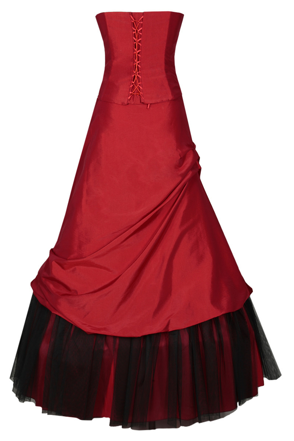 Sukienka FSU075 CZERWONY MOCNY