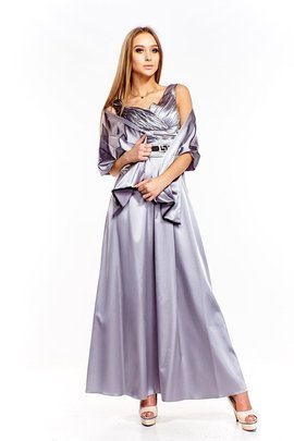 Suknia FSU733 SZARY JASNY