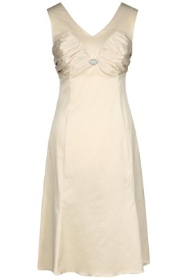 Sukienka FSU659 BEŻOWY