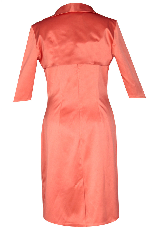 Sukienka FSU201 ŁOSOSIOWY CIEMNY