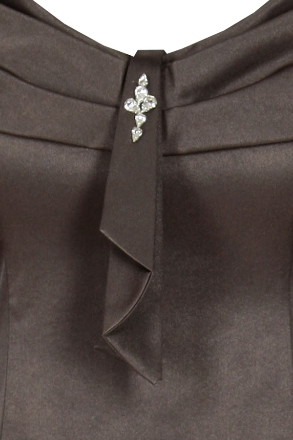 Sukienka FSU192 CZEKOLADOWY