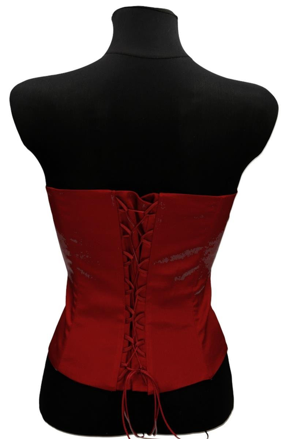 Gorset FGR042 CZERWONY CIEMNY