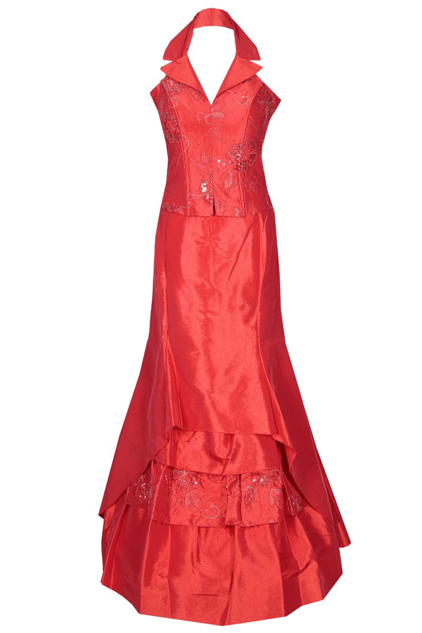 Sukienka FSU058 CZERWONY