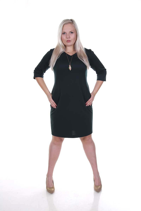 Sukienka FSU769 ZIELONY CIEMNY