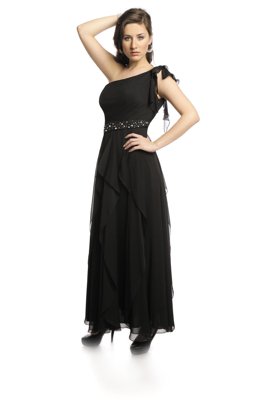 Suknia FSU738 CZARNY