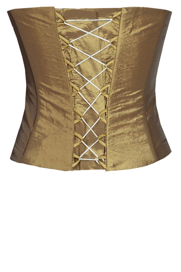 Gorset FGR042 ZŁOTY ŚREDNI  tafta