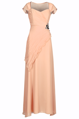 Sukienka FSU167 ŁOSOSIOWY JASNY