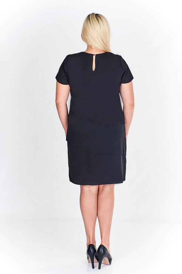 Sukienka FSU1115 CZARNY gładki