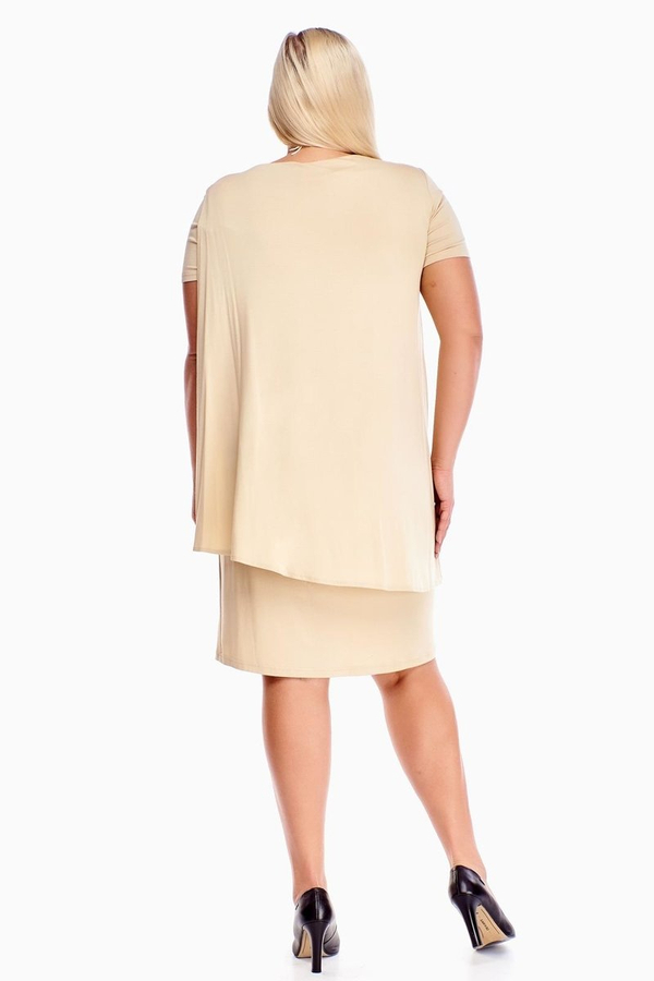 Sukienka FSU1001 BEŻOWY