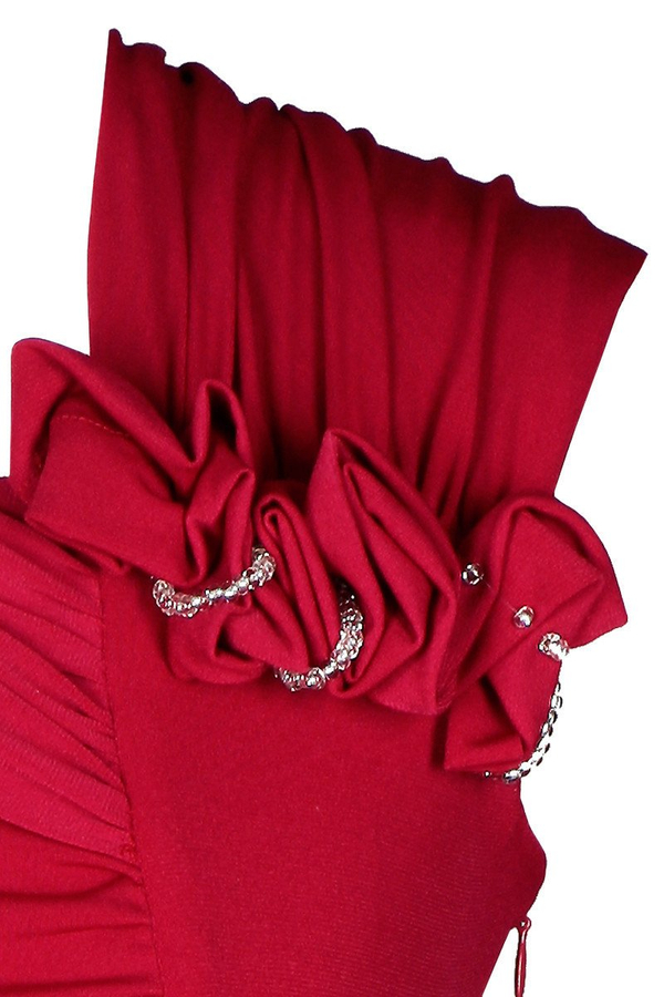 Sukienka FSU198 RUBINOWY