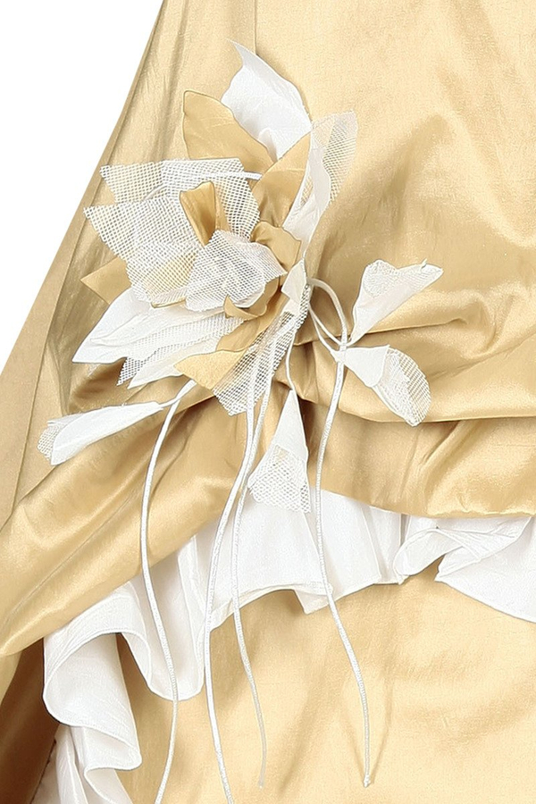 Sukienka FSU074 EKRI EKRI