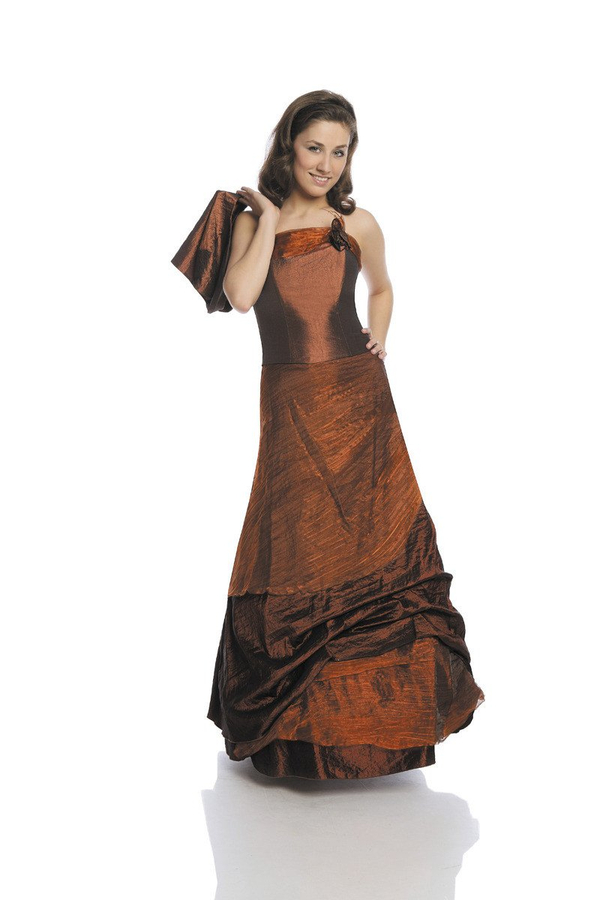 Sukienka FSU061 MIEDZIANY