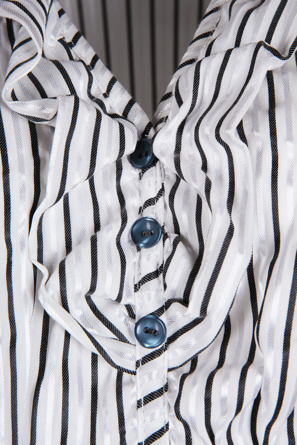 Sukienka FSU455 GRANATOWY BIAŁY