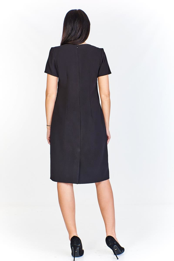 Dress FSU322 BLACK BEIGE