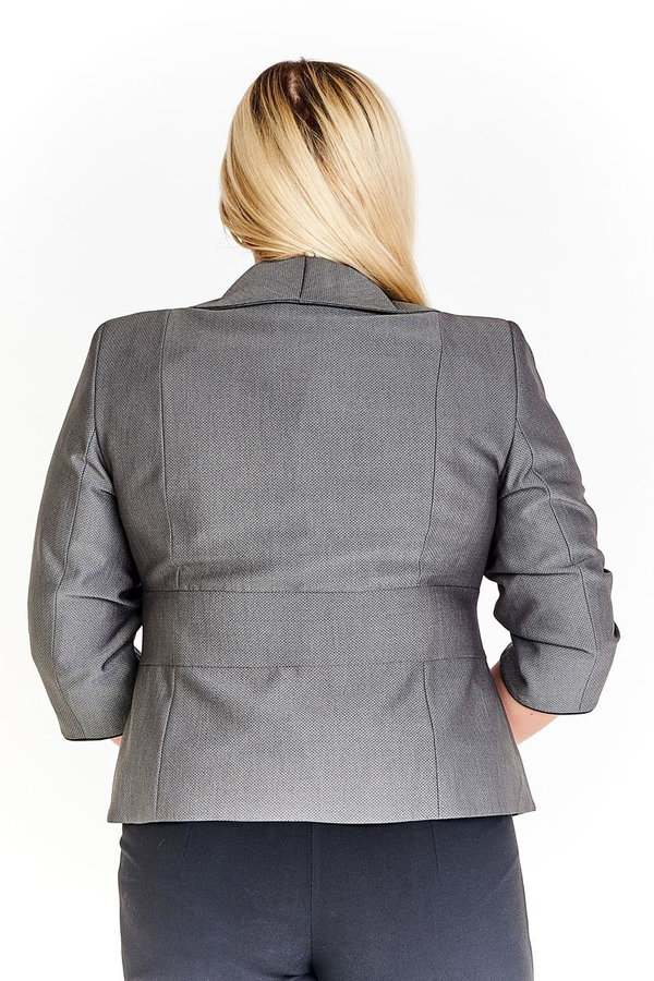 Żakiet FZA916  SZARY kropeczki