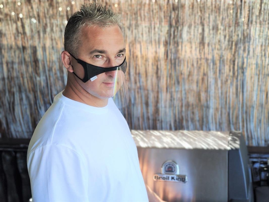 Półprzyłbica FokusMed mini przyłbica maska ochronna CZARNY A