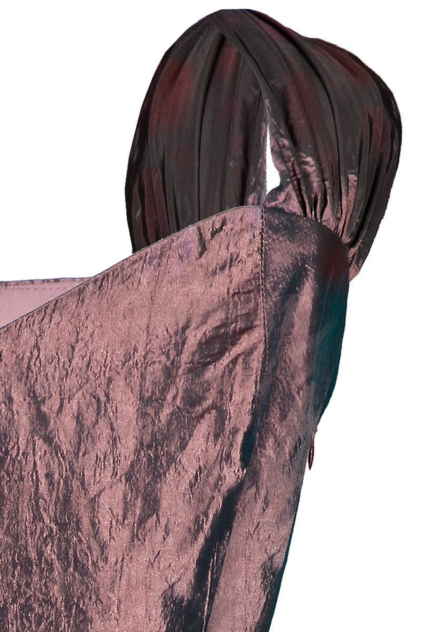 Sukienka FSU135 MIEDZIANO-RÓŻOWY