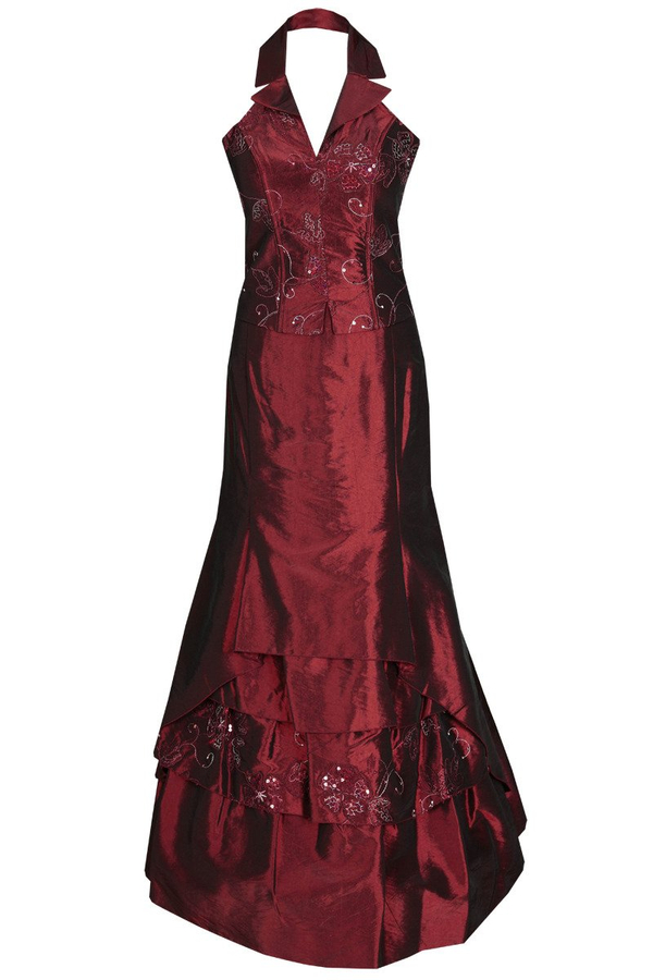 Sukienka FSU058 BORDOWY