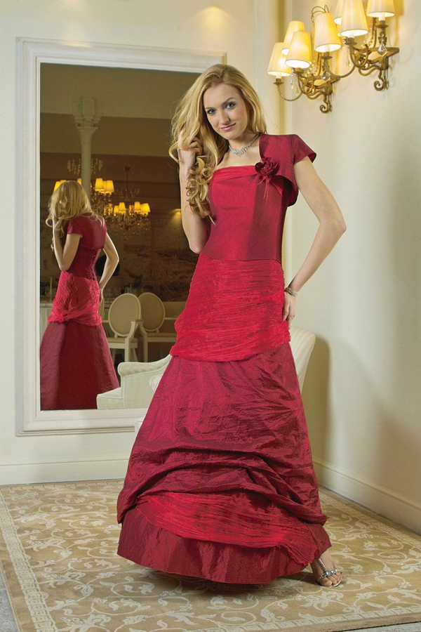 Sukienka FSU061 RUBINOWY