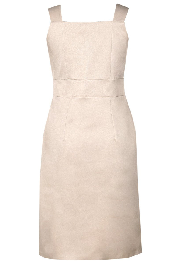 Sukienka FSU759 BEŻOWY CIEMNY