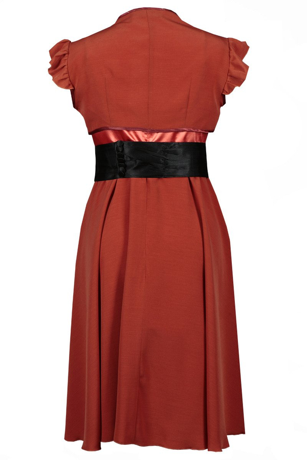 Sukienka FSU184 CEGLASTY