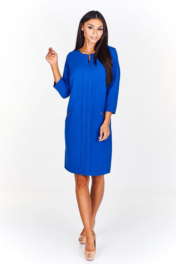 Sukienka FSU799 CHABROWY CIEMNY