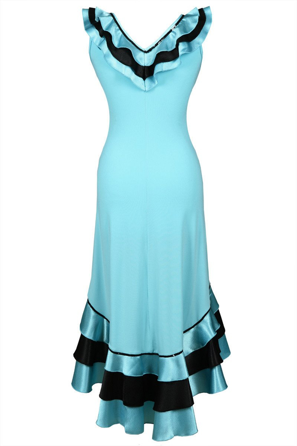 Sukienka FSU102 TURKUSOWY